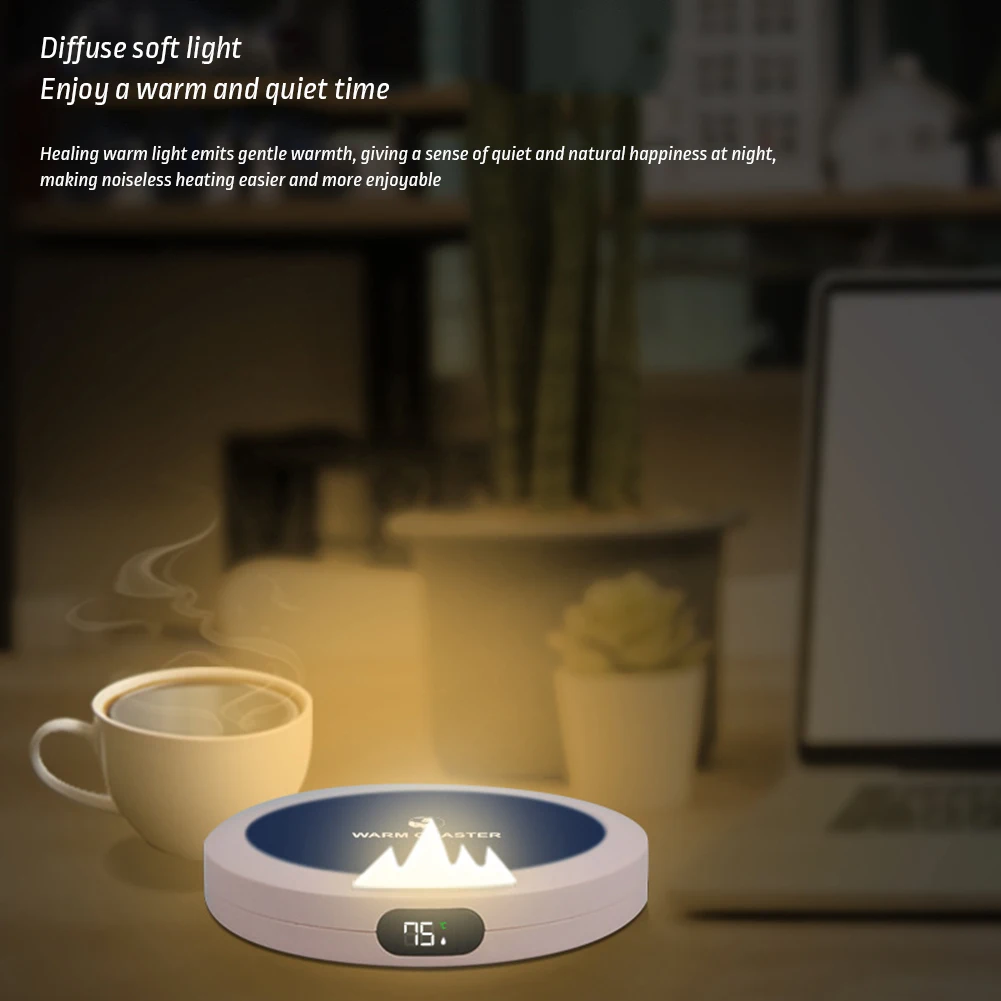 Coffee Mug Warmer Pad Cup Heater Coaster Constant Temperature Heating USB Electric Mug Mat Set Milk Tea Water Home Office Gift