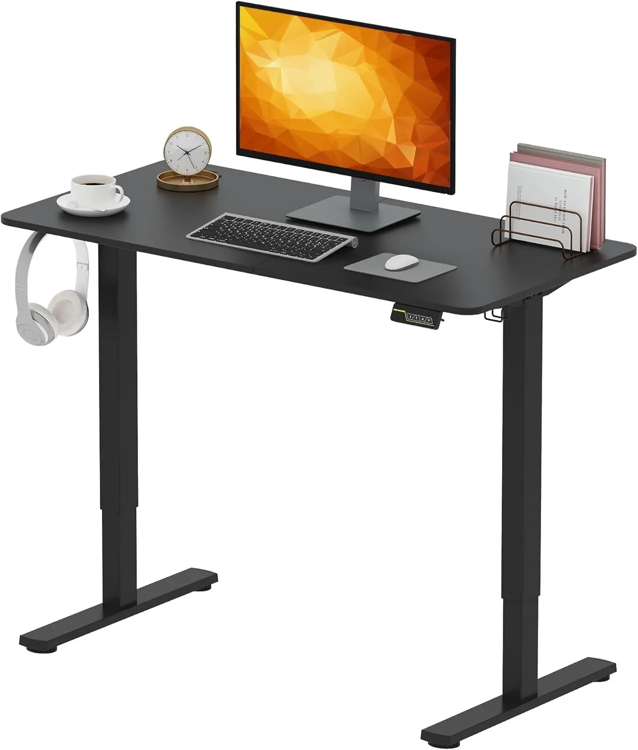 High Quality Healthy Workplace Professional Ergonomic Standing Desk Frame Metal and Wood Hand Crank Adjustable Height