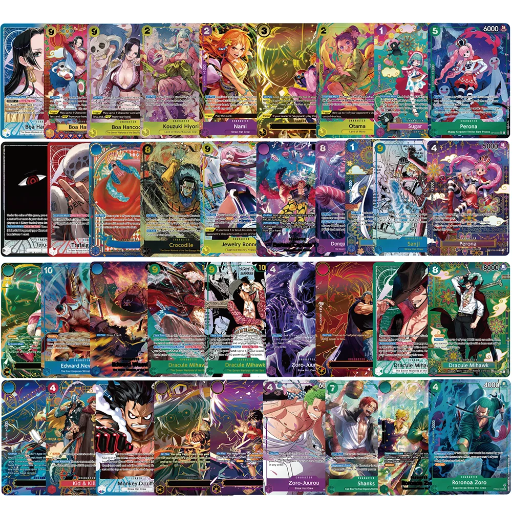 

OPCG SP Gold Stamping Buggy Perona Mihawk Sabo Ace Luffy Zoro-juurou Sanji Newgate Nami Hancock Hiyori ONE PIECE Proxy Cards