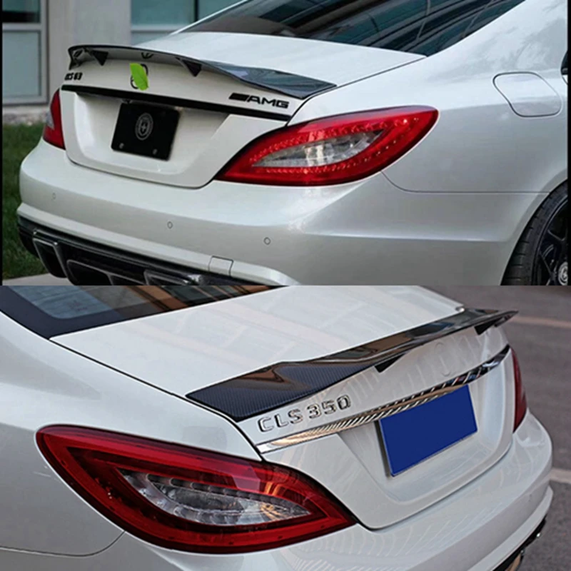 

For Mercedes-Benz CLS W218 R/PSM/GT/AMG Style Carbon Fiber Rear Spoiler Trunk Wing 2011-2017