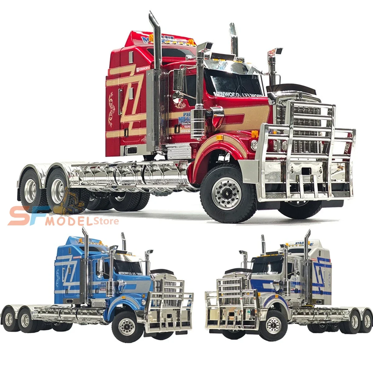 JDMODEL JDM-518 1/14 RC Tractor Truck 6x4 Heavy Duty Chrome High Simulation Long Haul Semi Truck Model RC Car Toy
