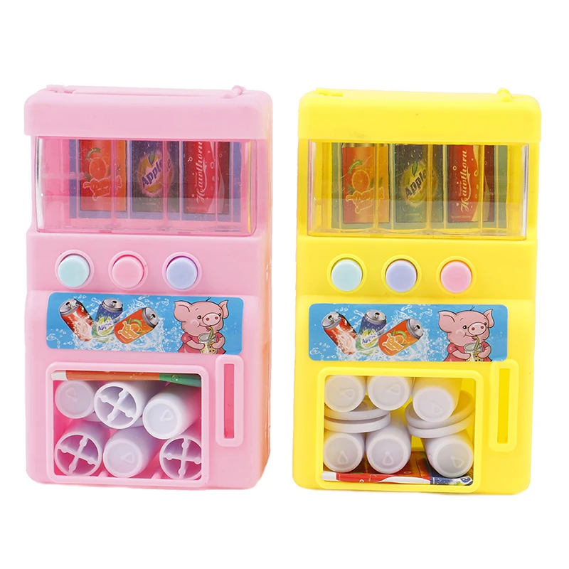 

Simulation Vending Machine with Coins Drinks Pretend Play Kids Education Toys