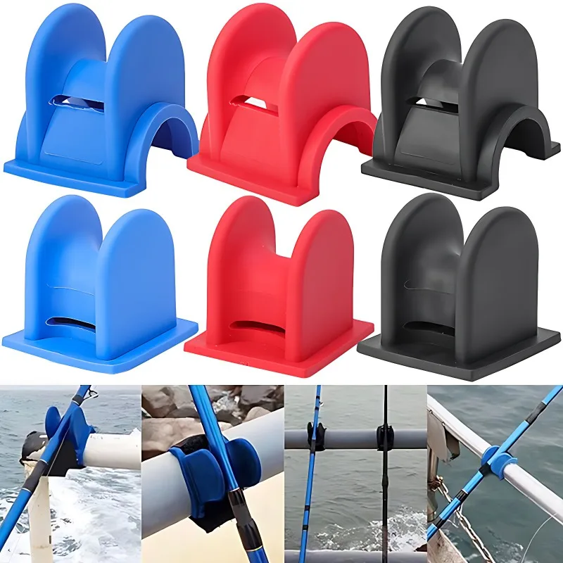 Fishing Rod Holder Keeper Lure Bait Holder U-shaped Rod Rack for Boat Marine Fishing Rod Fishing Gear Portable Accessories