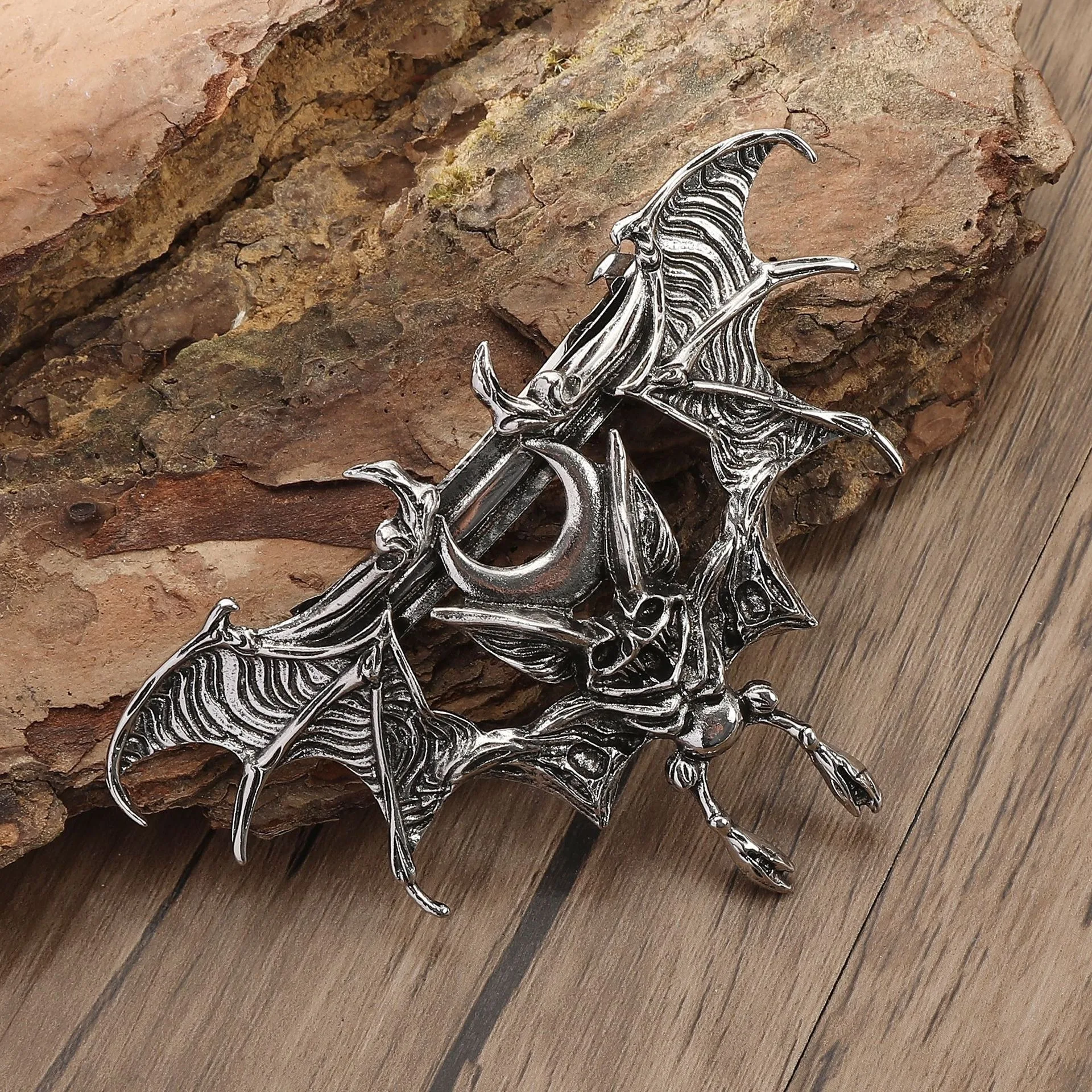 شخصية القوطية رائعة الخفافيش المرأة الربيع مشبك شعر هالوين مرعبة بارد عطلة حزب لعب الأدوار أغطية الرأس