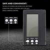 3 in 1 LCD RC Battery Discharger Balancer Meter Tester for 2-6S Lipo Li-Fe Battery Voltage Meter -AT93