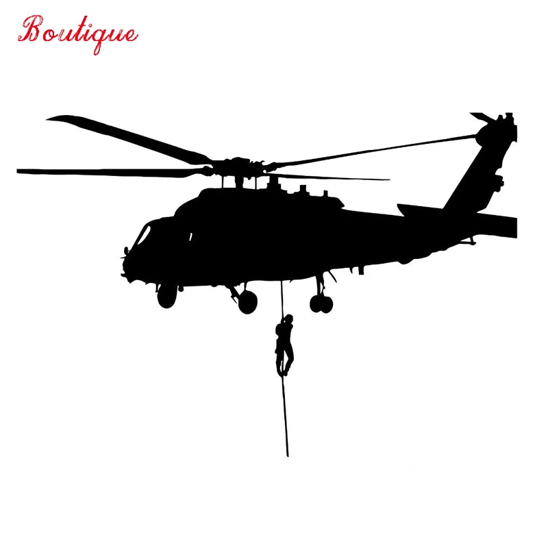 

Air force helicopter car stickers, battle warrior car decorative landing PVC stickers 16.2cm * 11.2cm