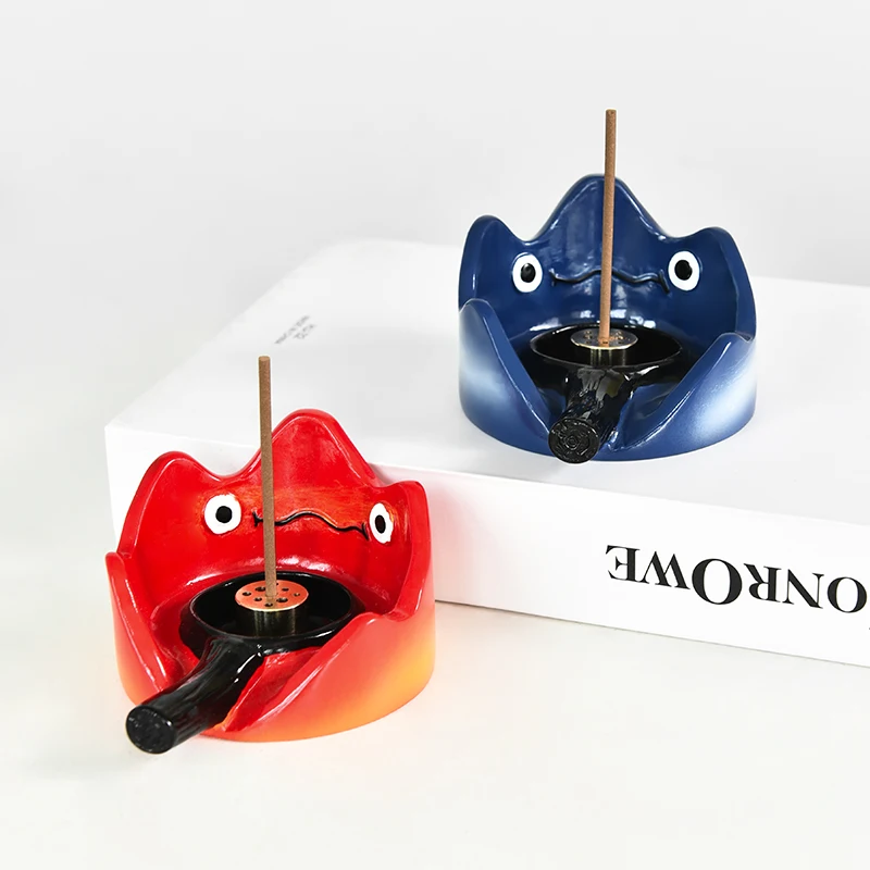 Candlestick desktop decoration anime peripheral howling mobile castle cartoon cute calcification furnace inserted into incense