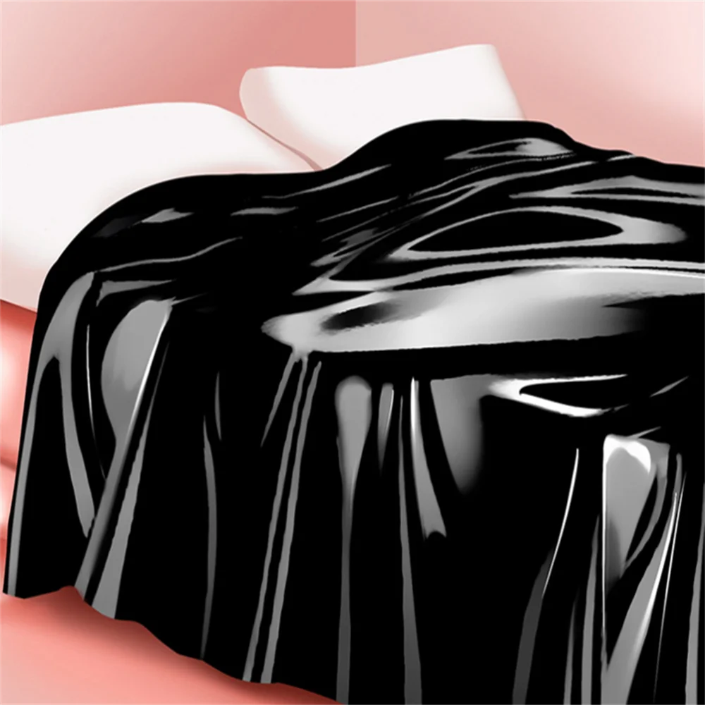 Imagem -02 - New Pvc Plastic Full Queen King Roupa de Cama Waterproof Sexy Adulto Jogo Spa Pad Massagem Bed Mat Cussion Oil Bedding Sheets