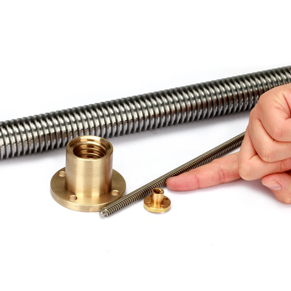 Tr 10mm 12mm 14mm 16mm 18mm 20mm 22mm 24mm 25mm 28mm 30mm 32mm CNC router 3D printer 304 stainless steel trapezoidal lead screw