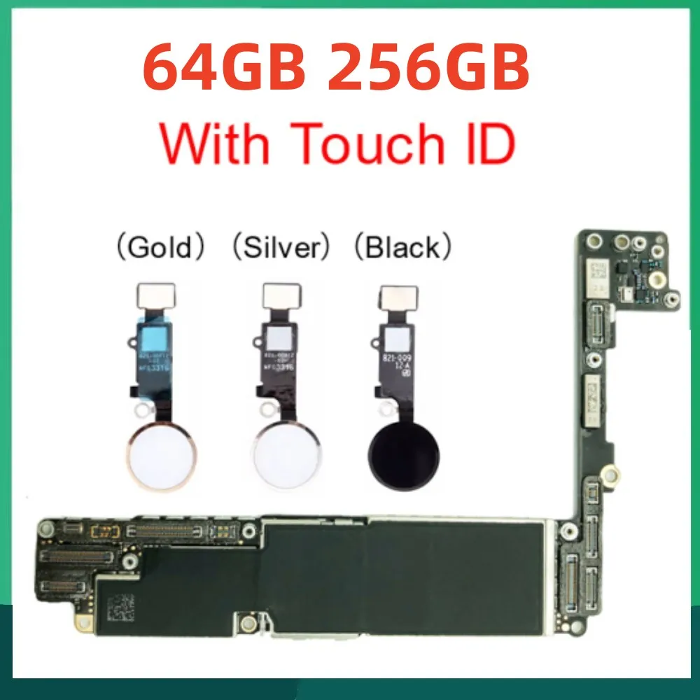 Original Motherboards For Iphone 8 Plus Motherboard Board For IPhone 8Plus with/NO Touch ID Logic Board Mainboard Free ICloud