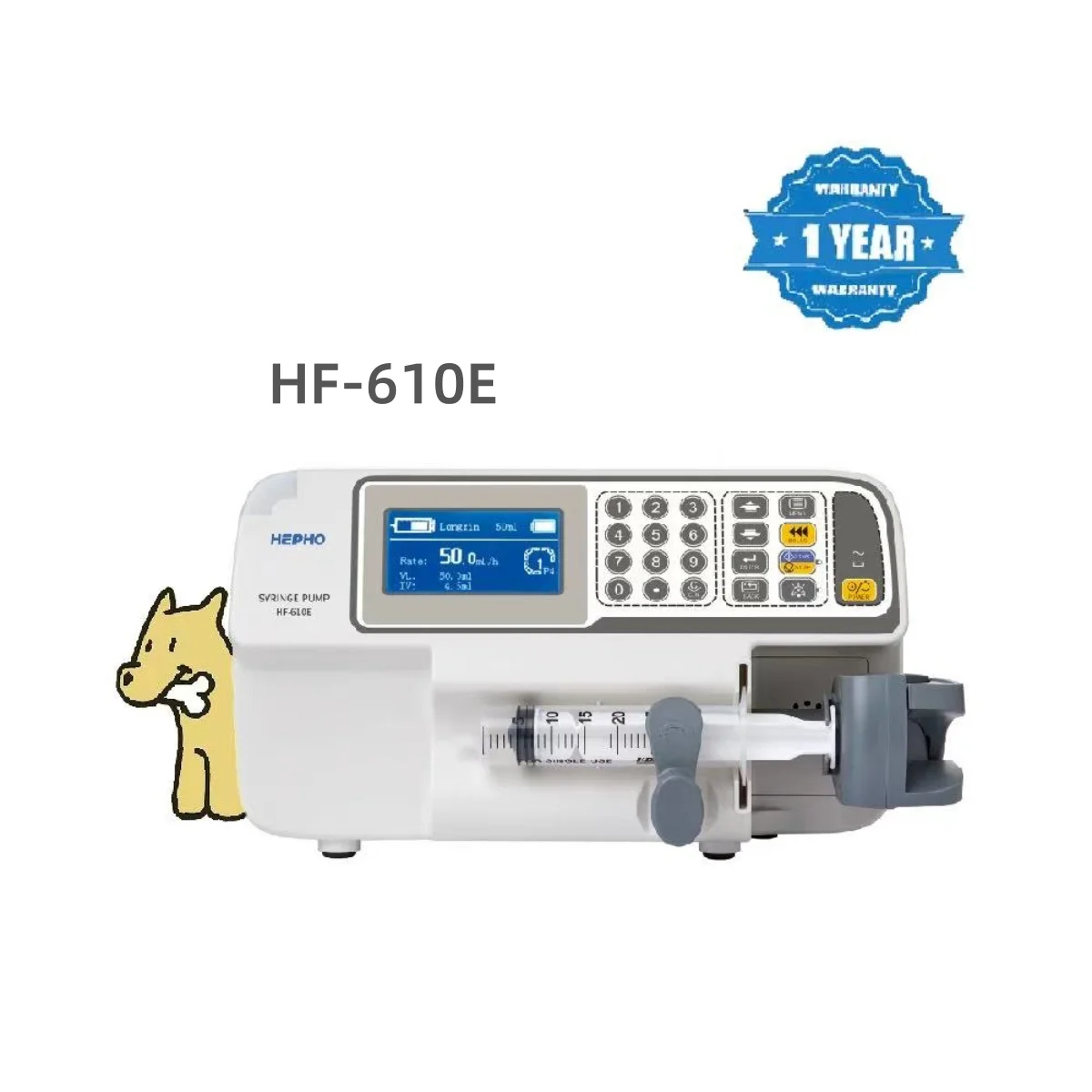 HF-610 Pet Syringe Pump Veterinary Clinic Intravenous Fluids for Small Animals Single Pump Double Pump