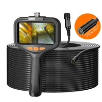 Cámara endoscópica de mano, pantalla de 4,3 pulgadas, Cable rígido de 2-100 metros HD1080P, boroscopio de inspección de tuberías con lente frontal de 8MM/5,5 MM