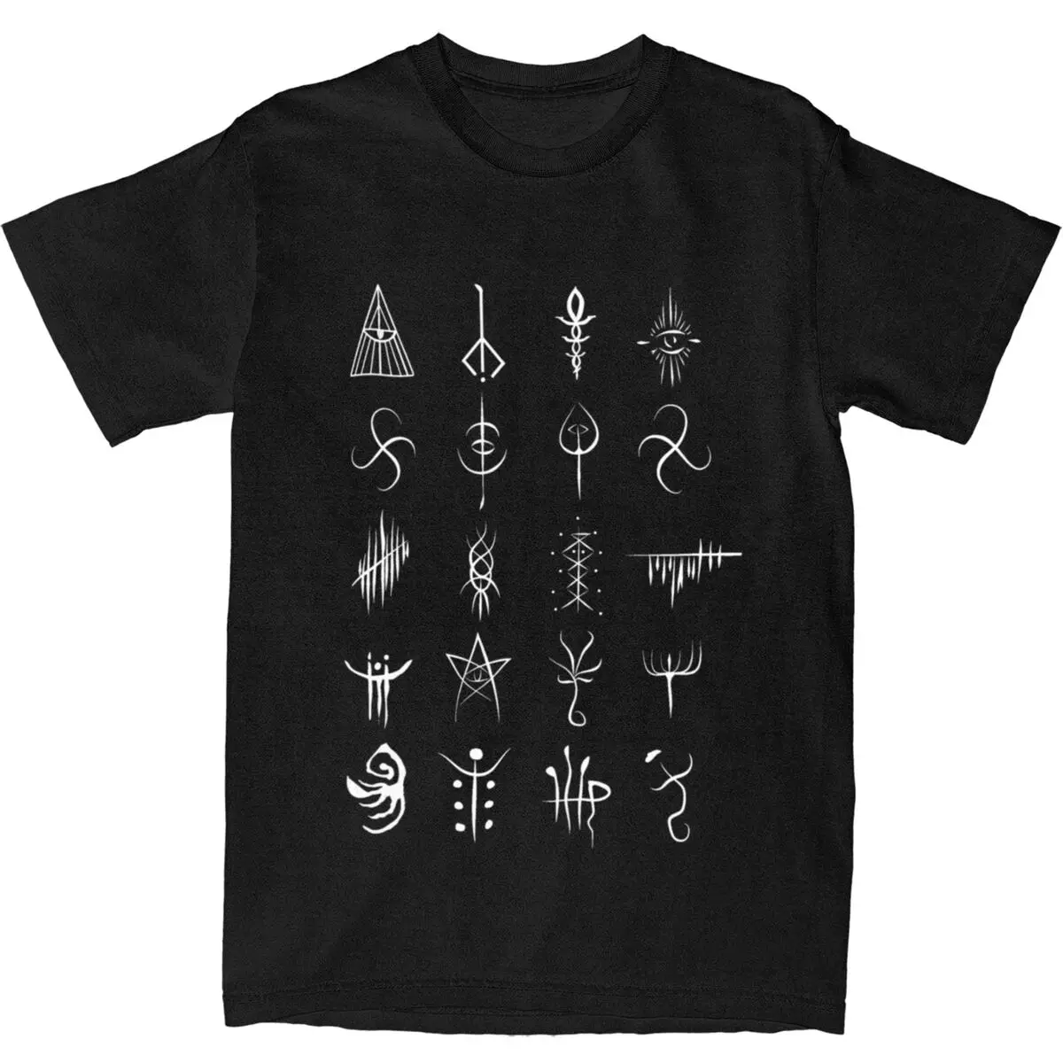 Men Bloodborne T-Shirts caryll runes Pure Cotton Top Tees Summer Aesthetic Short Sleeve T-Shirt ONeck Trending Custom DIY Tshirt