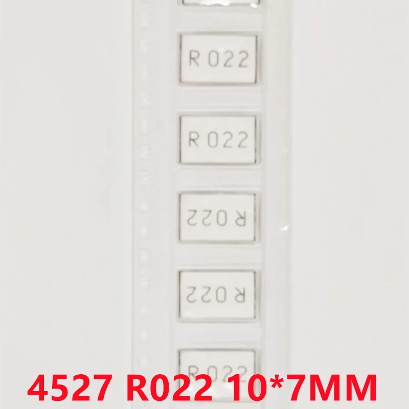 10PCS STE4527C5W0R010F 0.01R 10mR R010 R015 R020 R022 R025 R030 R035 R047 R050 1% 5W 4527 SMD Sampling Alloy Resistor 10*7MM