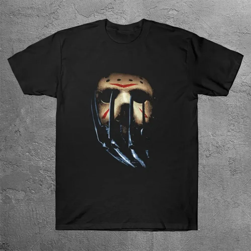 فريدي كروجر ضد جيسون فورهيس تي شيرت مبدع للرجال تي شيرت كبير الحجم #1