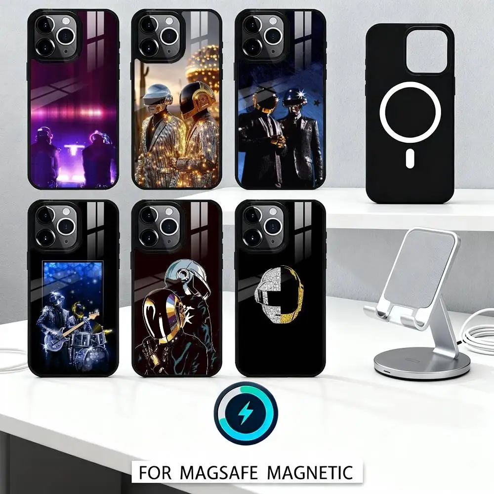 

D-Digital R-Rhythm D-Daft P-Punk Phone Case For iPhone17,16,15,14,13,12,Pro,Max,Magnetic For Magsafe Wireless Charging
