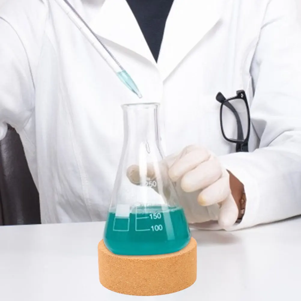 Cork Flask Stand Round Bottom Flask Holder Laboratory Pad Cork Support Acid Alkali Resistant Durable Experiment Mat