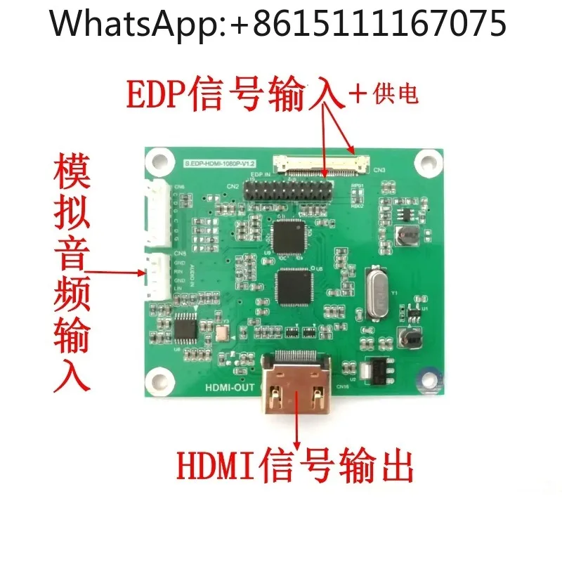 EDP DP to  Output Adapter Board EDP to Signal Converter Module Support 720P 1080P Multiple Resolution Display