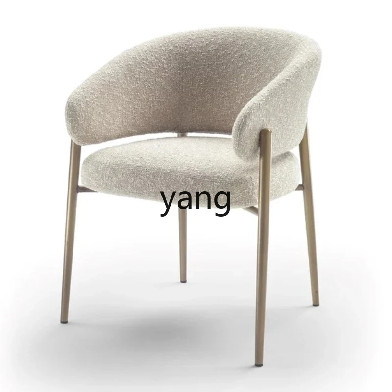 

Yhl Light Luxury Lambswool Home Dining Chair Now Dressing Stool Desk Dining Chair