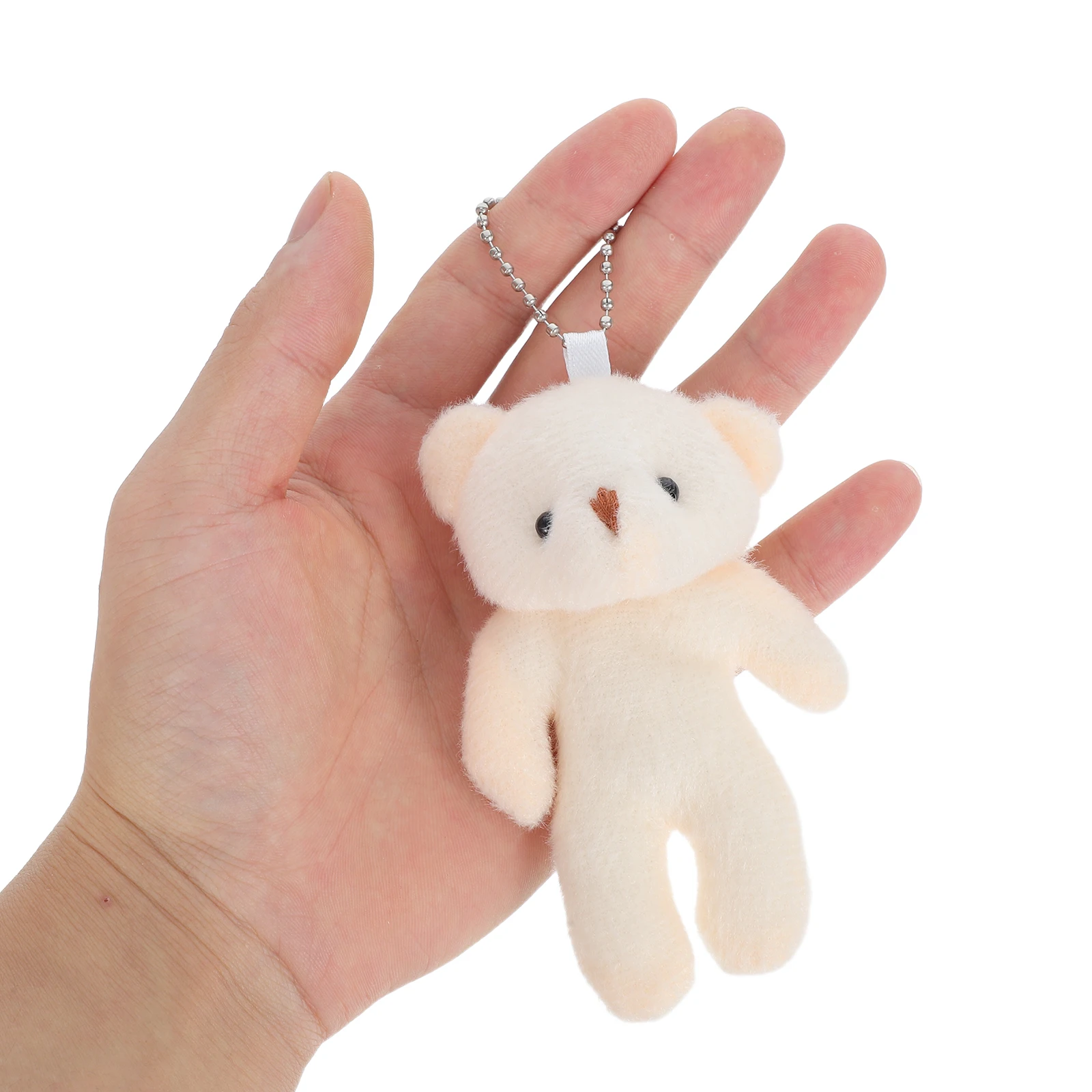 

12Pcs Mini Bear Soft Joint Characters Cute Hanging Decorations Keychain Backpack Charm Valentine's Day Gifts Mini Bears