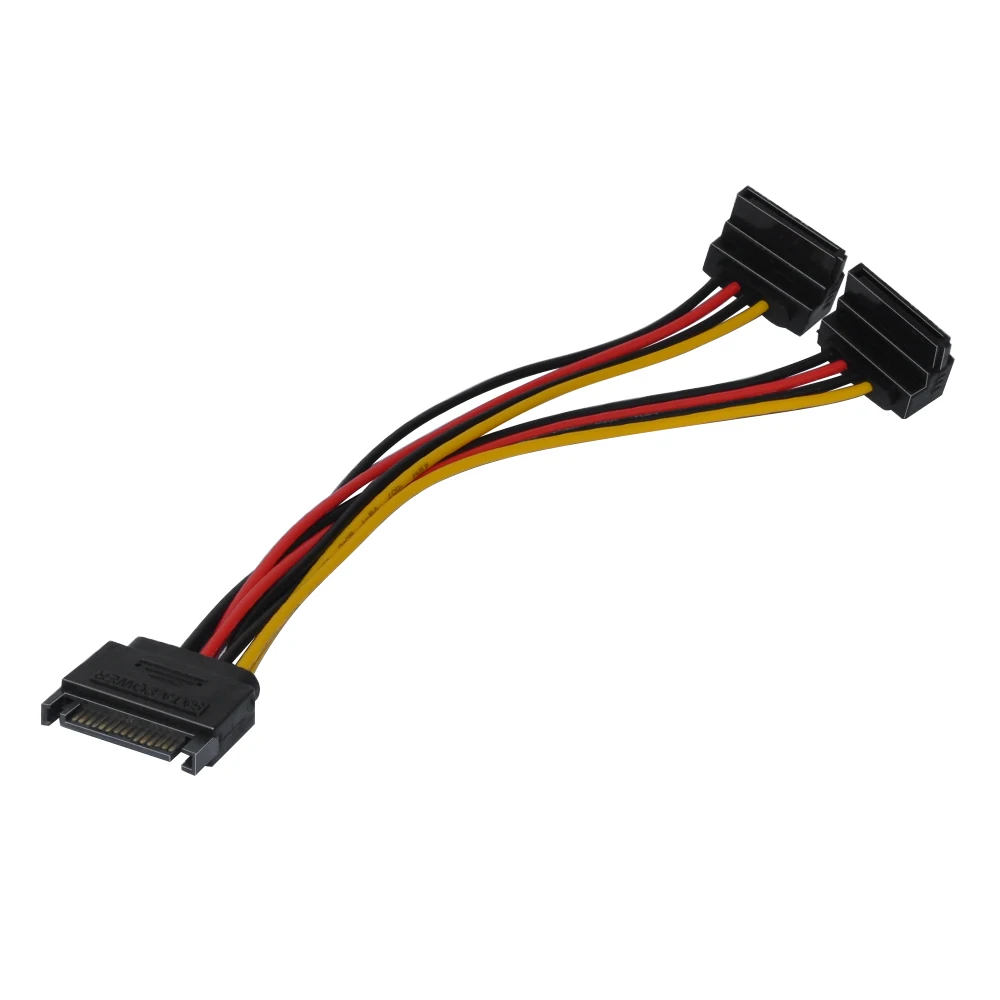 

15-контактный SATA штекер на Molex IDE 4-контактный гнездовой адаптер удлинитель Кабель питания IDE для последовательной материнской платы ATA компьютер HDD жесткий диск