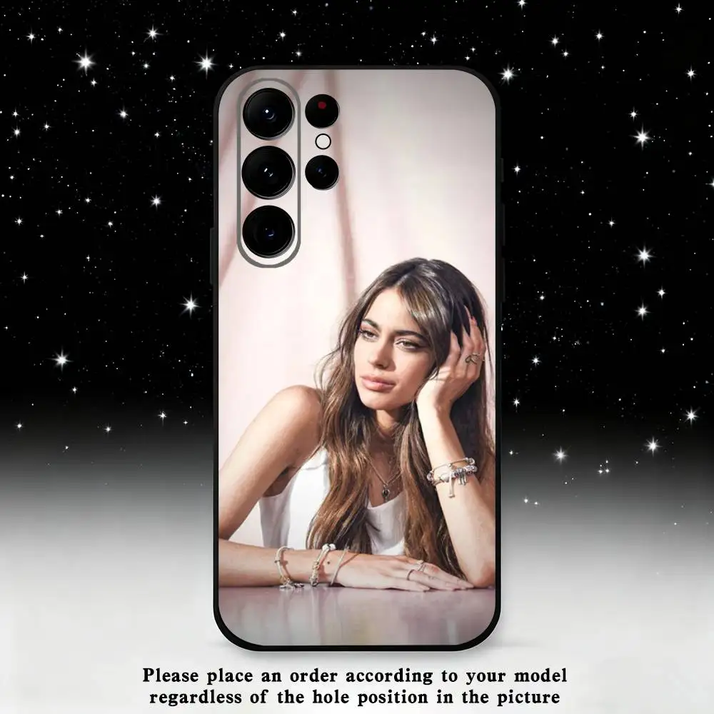 حافظة هاتف T-Tini S-Stoessel لهاتف سامسونج S25، S24 Ultra، S20، S30 plus، S22 plus، S23، S30 Ultra 5G غلاف أسود من السيليكون #6