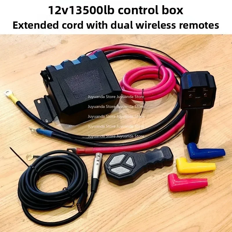 12,000 Pound Winch Control Box with Wireless Remote Control, Off-road Vehicle Winch, Controller, Relay, Accessories