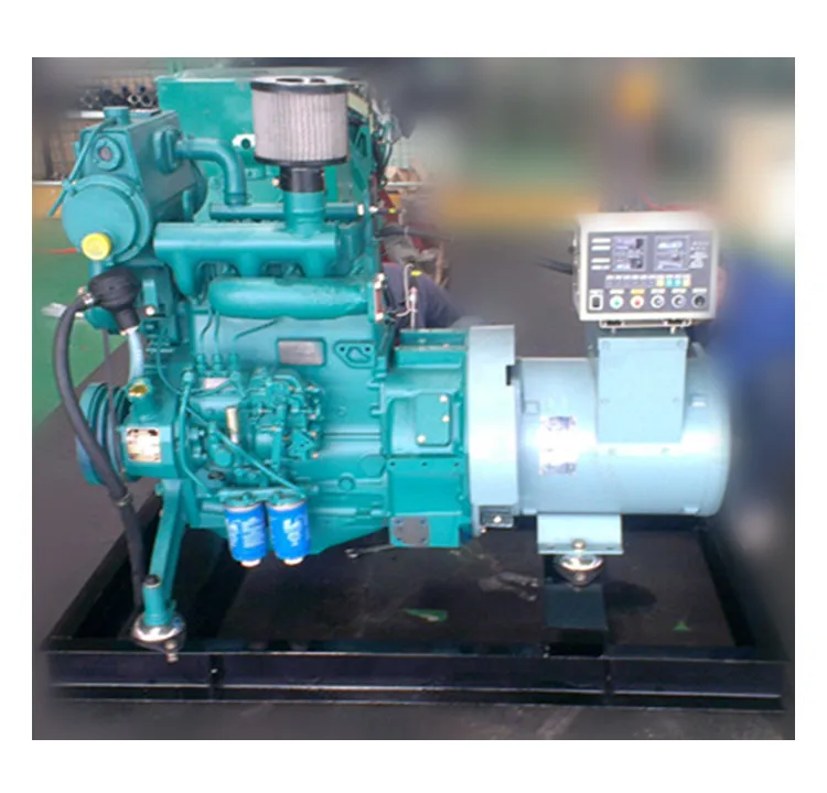 Tugboat Power 8kw 10kw 50kva 30kw 100kva Sea Water Cooler Genset Spare Parts Ship Small 20kw Weichai Marine Generator