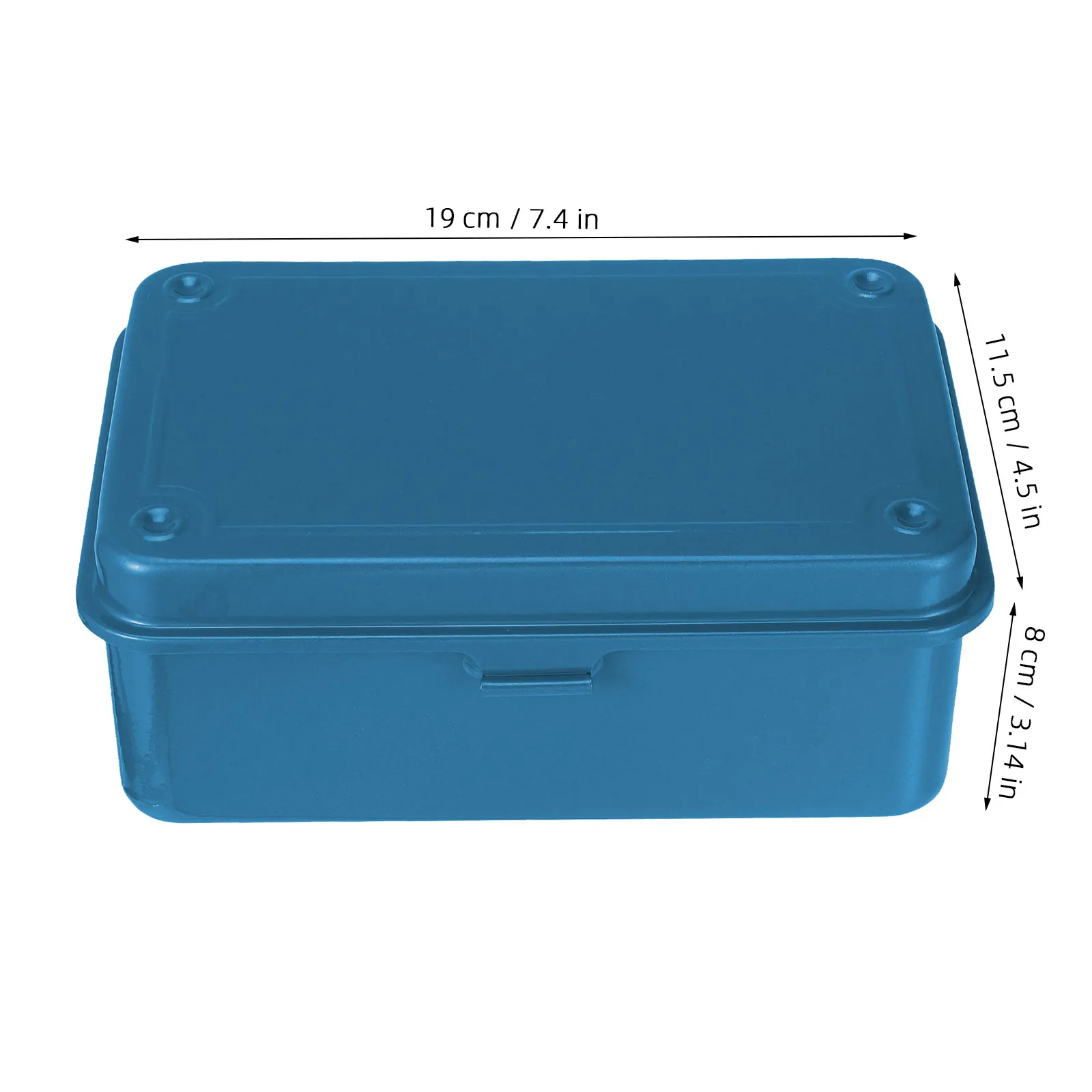 Heavy Duty Iron Toolbox Vintage Style Small Portable Metal Tool Box for Home Workshop Car Emergency Tool Storage Organizer Box