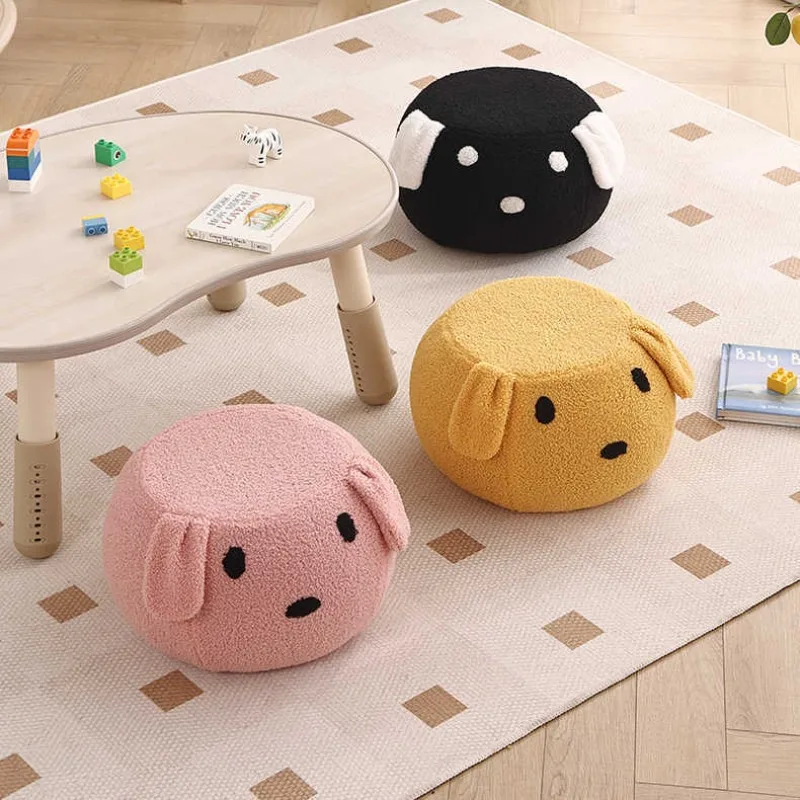 

Home Small Stool Household Bench Sofa Stool Fashion Creative Solid Wood Cartoon Stools Cute Animal Shoe Stools Baby Low Stools