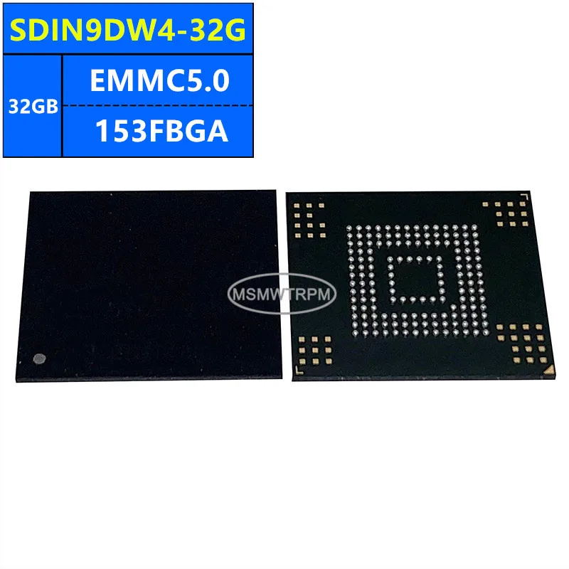 SDINADB4-32G SDIN9DW5-32G SDIN9DW4-32G EMMC5.0 32GB 153FBGA Chip de memoria IC componentes electrónicos nuevo Original