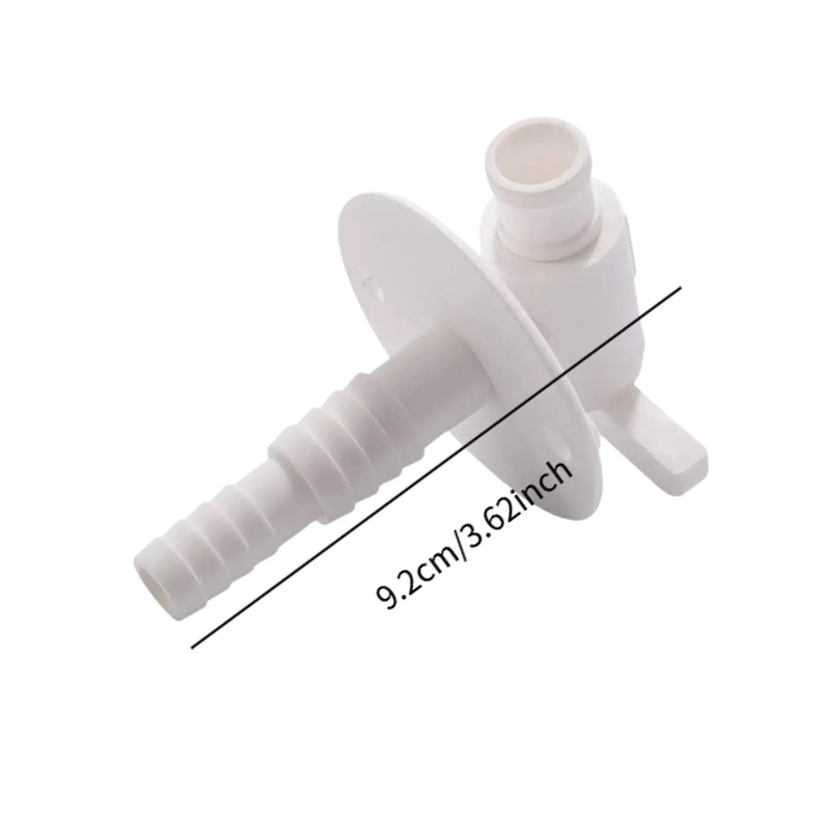 

Universal RV Water Tank Drain Valve Plastic White Flange for Freshwater Tank Replacement and Easy Installation