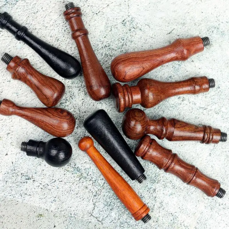 1PC Rosewood Handle For Wax Seal Stamp 23 Styles Retro Antique Sealing Wax Scrapbooking Stamps Wedding Decorative Invitation