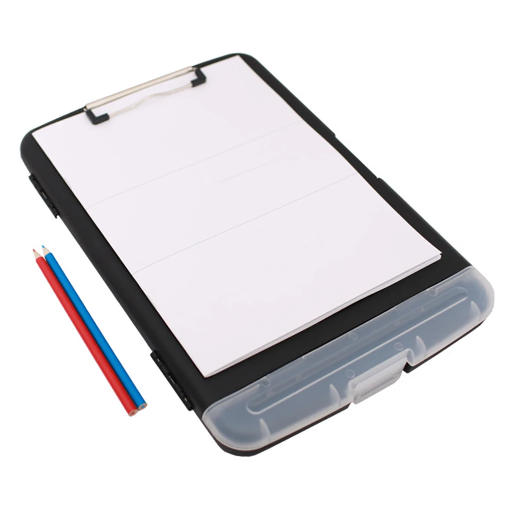 

Waterproof Paper Storage Box Clip Board Holder with Boards Material Clipboard Folder