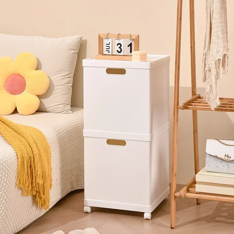 Household multi-functional removable storage box with lid, book finishing storage box, thickened large-capacity storage
