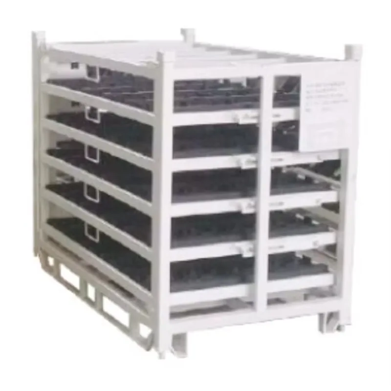 Modular Automotive Component Racking Sturdy Steel Powder-coated Secure Transport Metal Car Stackable 1000kg Capacity