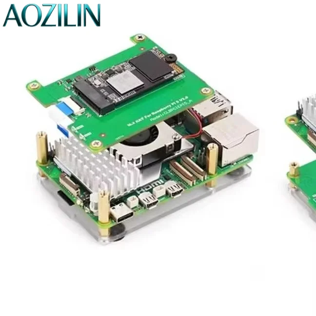 AOZILIN NVMe SSD Expansion Board With 5V Power Supply, Compatible With Single Board Computer
