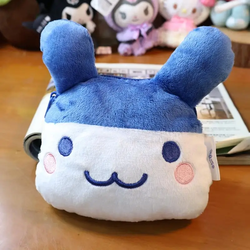 Oryginalna pluszowa lalka Bandai Tamagotchi Mametchi, urocza zawieszka pluszowa Kuchipatchi Mimichi Oyajitchi, zawieszka do kieszeni ze sznurkiem