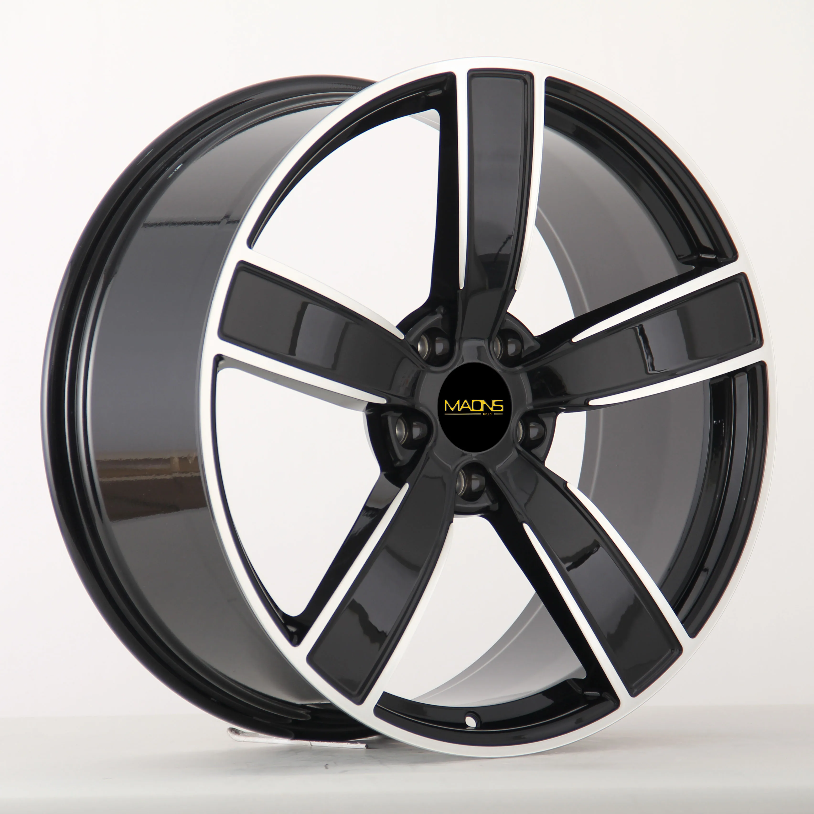 Wheelshome F9902 Five Spokes Forged Aluminum Alloy Wheels 22 Inch New Machine Face Finish High Quality Rim For Porsche Cayenne