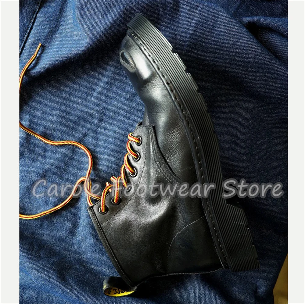 Damaged Design Round Toe Chunk - đánh giá và giá Men'S Shoes Business Casual