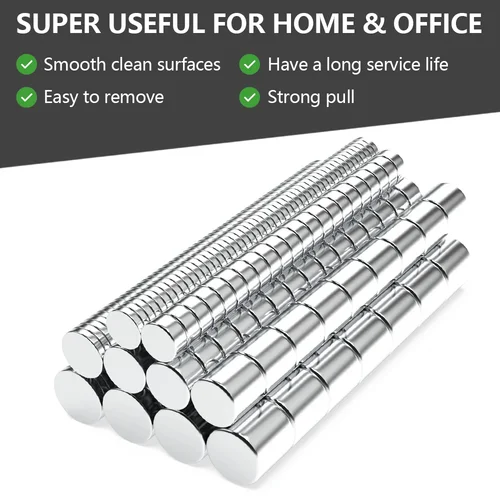 Imagen 2 del producto Imán de Neodimio Superfuerte N35 de 4x2 5x2 6x2 6x3, Imán Redondo de NdFeB, Potente Imán Permanente, Imanes para Refrigerador