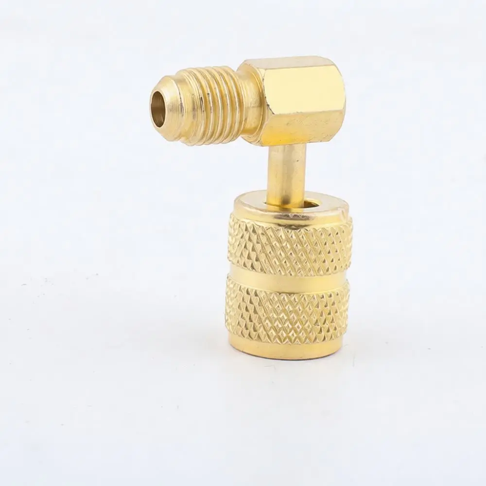 R410A Refrigerant Charging Adapter HVAC Hose Connector Brass Conversion Fitting Air Conditioning Maintenance Tool