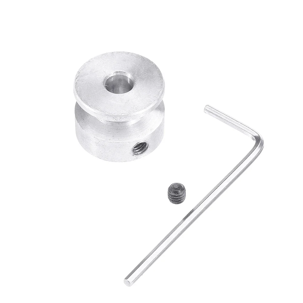 4/5/6/8/10mm Pulley 20mm Aluminum Alloy Single Groove Fixed Bore Pulley Wheel for Motor Shaft 6mm Belt