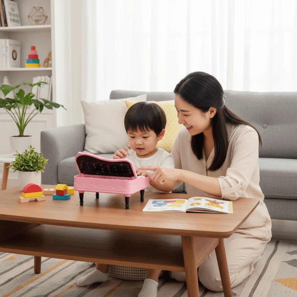 

Plastic Portable Pocket Piano Sound Montessori Mini Electronic Keyboard Puzzle Music Learning Music Instrument