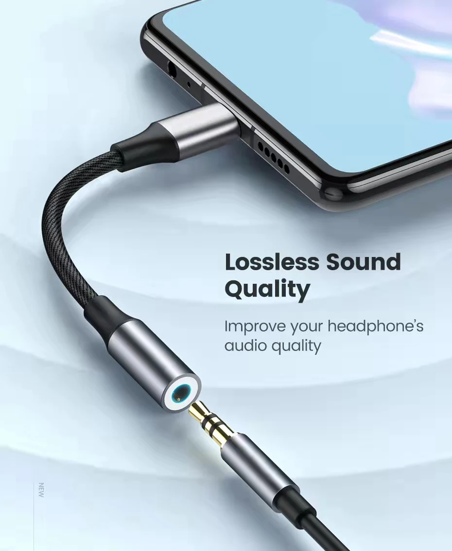 Voxlink tipo c para 3.5mm cabo de áudio usb c para 3.5 jack aux cabo adaptador fone de ouvido conversor para samsung xiaomi huawei monitor