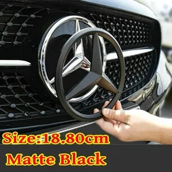 18.8cm ABS Car Front Grille Center Badge Cover Emblem FOR Mercedes-Benz W204 W205 W210 W211 W212 13 C E Class GLA GLK ML GLC GLE