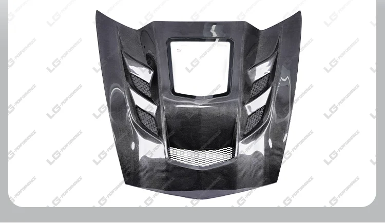 C7 Hood Carbon Fiber Hood Bonnet Cover For Chevrolet Corvette C7 2013-ON Carbon Fiber Hood