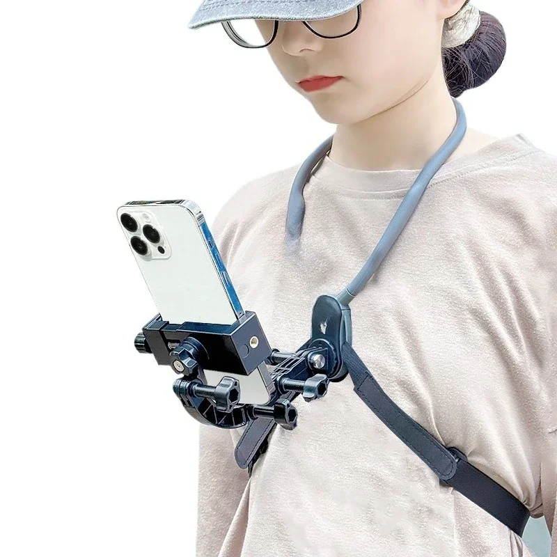 

First viewing angle shooting equipment neck shooting bracket mobile phone action camera cycling fishing equipment