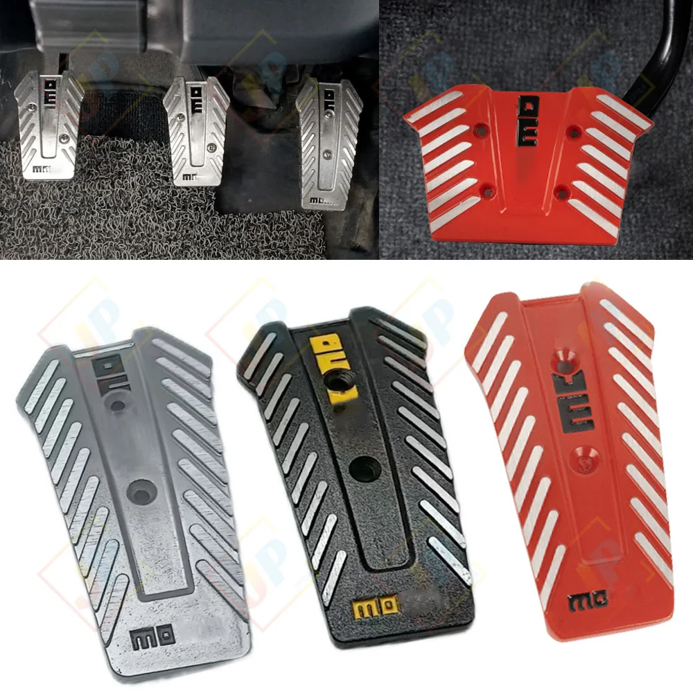 1set Aluminum alloy Car Pedal Protection Cover Car Brake Accelerator Pedal Universal Car Styling Accessories