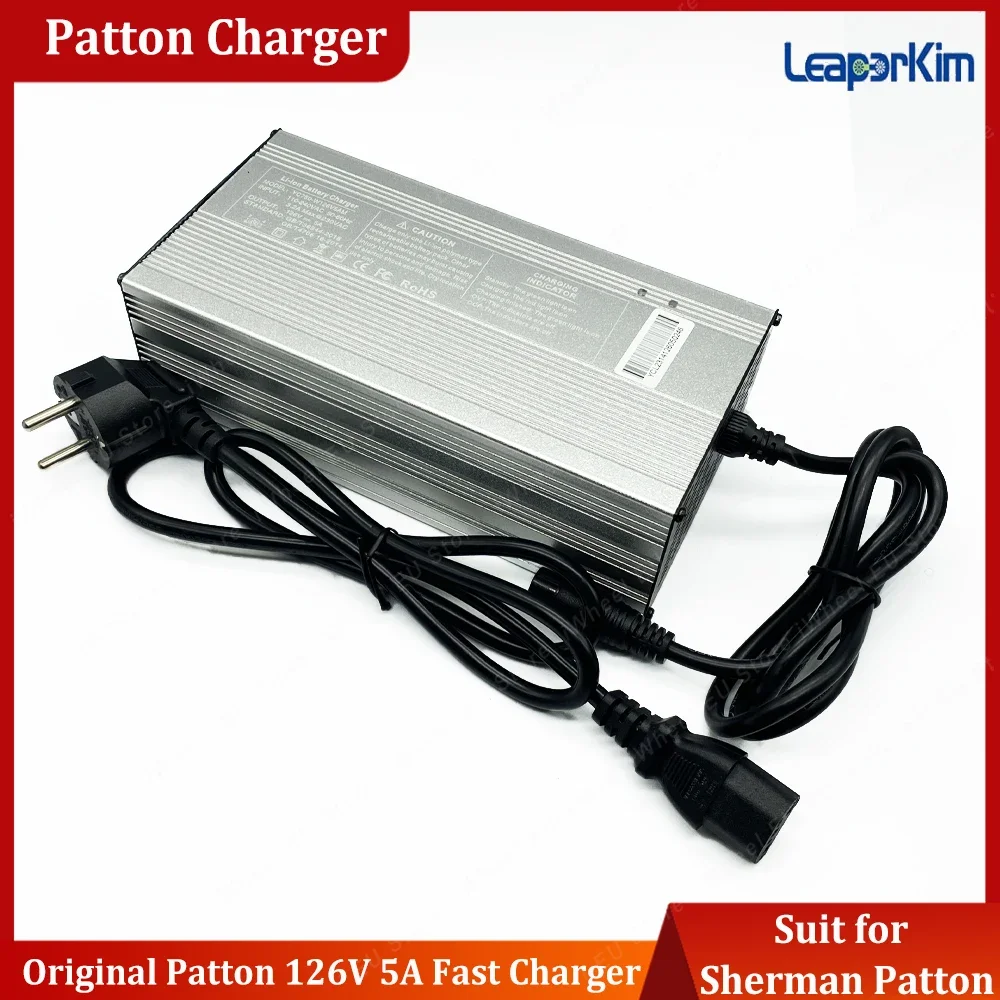 Original LeaperKim Patton 126V 5A Fast charger for 126V 2220Wh Patton Electric Unicycle Official Patton Accessories